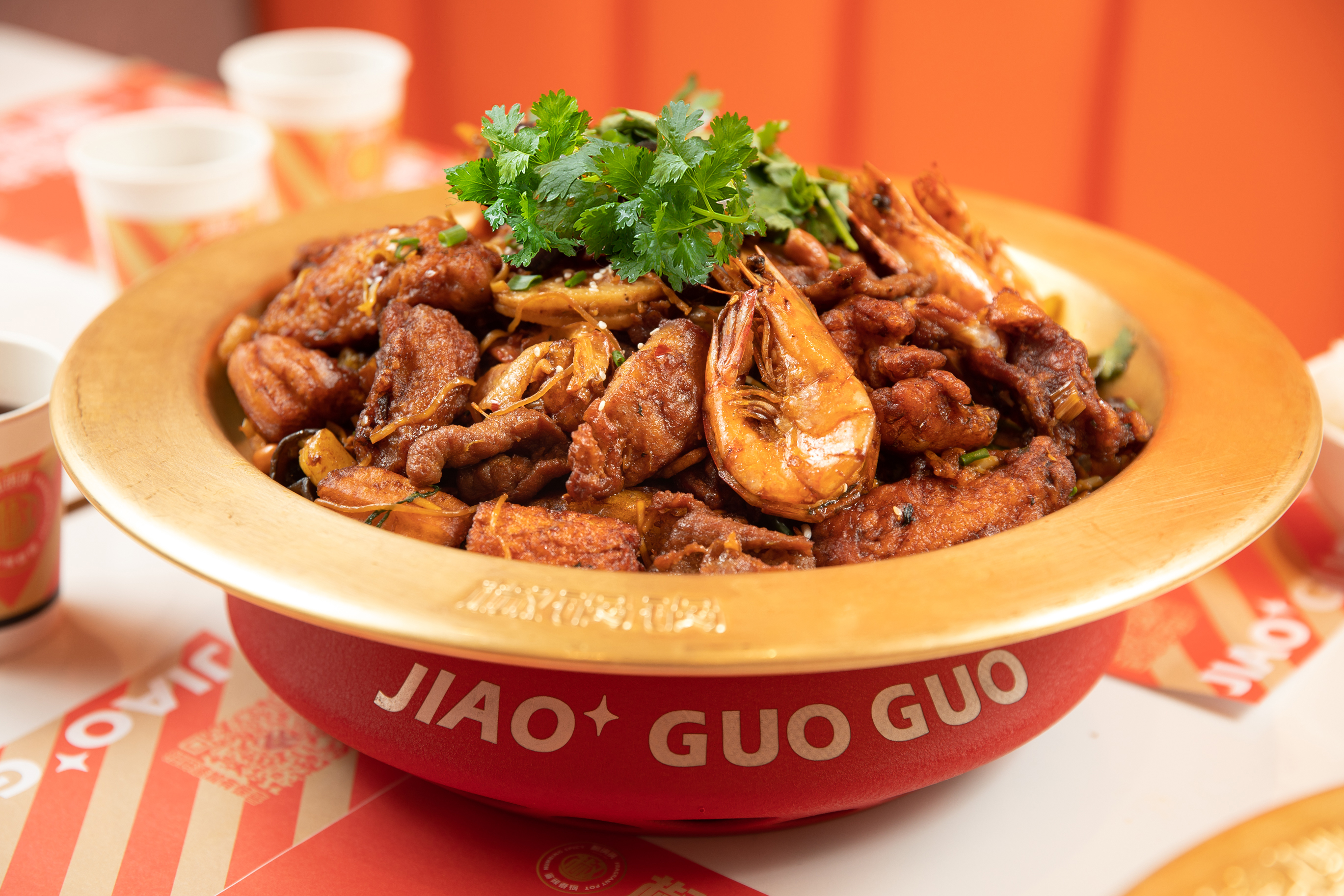 酥脆排骨大虾双拼